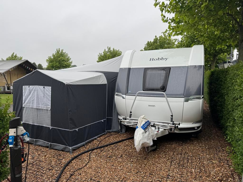 Dorema Olympic voortent maat 11 compleet met uitbouw, luifel, Caravans en Kamperen, Voortenten en Luifels, Ophalen, Zo goed als nieuw