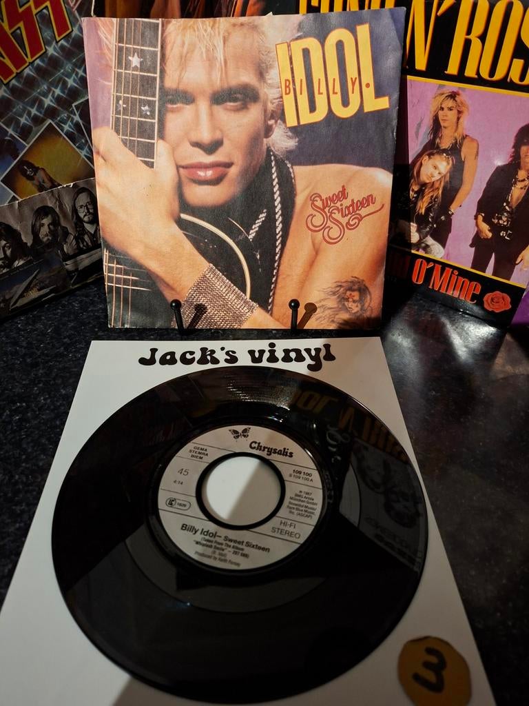 Billy Idol - Sweet Sixteen (Single) 1987/3, Ophalen of Verzenden, Gebruikt, Overige formaten