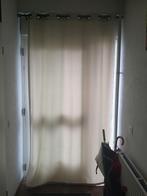 Gordijn incl stang, Ophalen, 100 tot 150 cm, 200 cm of meer, Crème