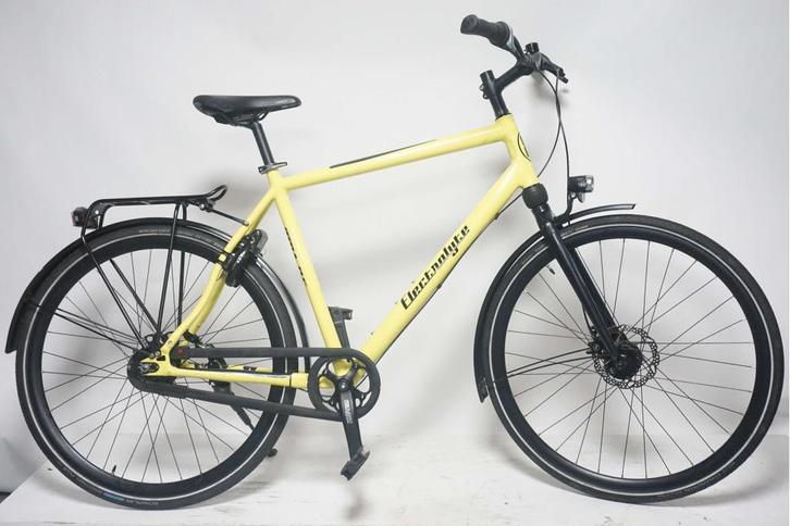 Refurbished Flechlite Electrolyte 8 Geel 57cm - Herenfiets, Fietsen en Brommers, Fietsen | Heren | Herenfietsen, Gebruikt, Overige merken