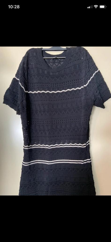 Nikkie lange maxi jurk, Verzenden, Zwart, Maat 42/44 (L), Nieuw