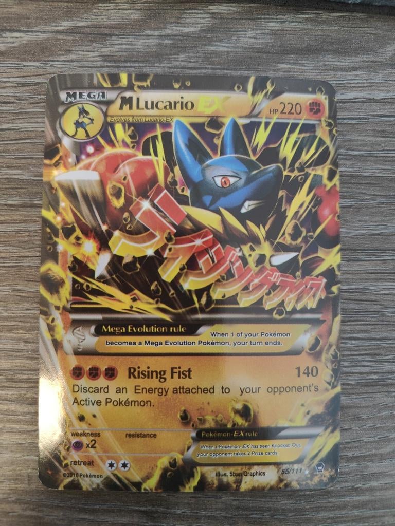 M Lucario EX Furious Fists (ultra rare), Ophalen of Verzenden
