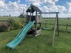 Leuk speeltoestel met zitje, glijbaan en schommel, Ophalen, Gebruikt, Schommel, Aanbouwonderdeel