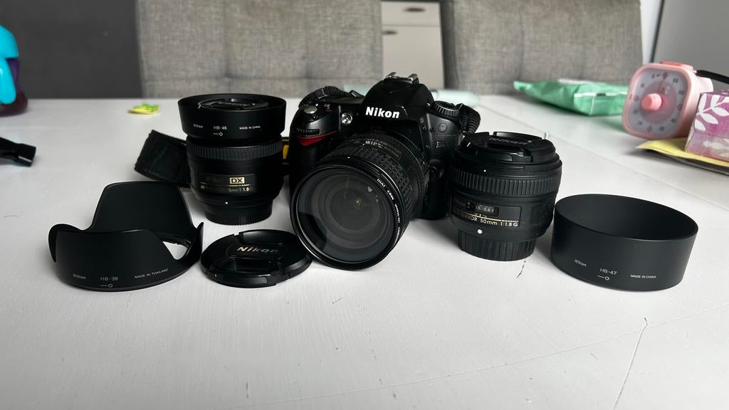 Nikon D90 Set – Incl. 3 lenzen, SB-800 & Eneloop Pro, Ophalen, Zo goed als nieuw, Overige typen