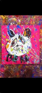 Uniek handgemaakt schilderij: Panda Pop Art, Antiek en Kunst, Kunst | Schilderijen | Modern, Ophalen of Verzenden