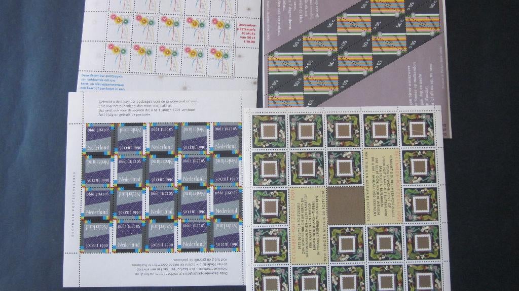 December blokken 1988 tot 2000, Postzegels en Munten, Postzegels | Nederland, Ophalen of Verzenden, Na 1940, Postfris