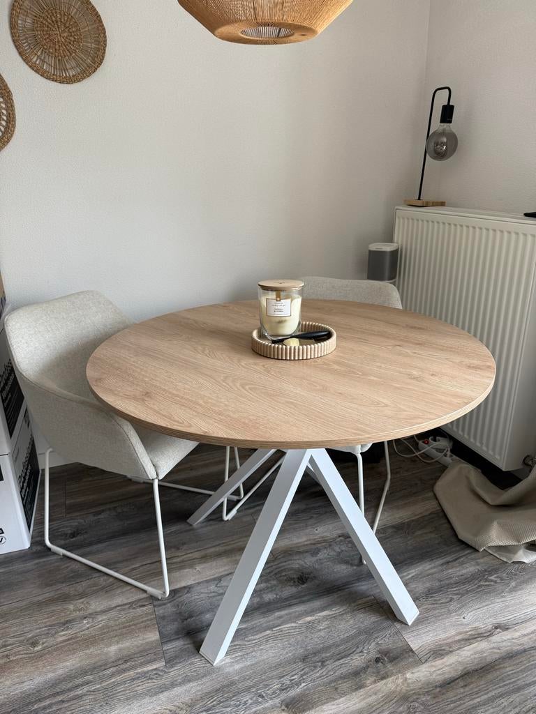 IKEA MARIEDAMM eettafel, Huis en Inrichting, Tafels | Eettafels, Ophalen, 100 tot 150 cm, Rond, Zo goed als nieuw