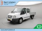 Ford Transit 330M 2.4 TDCI DC | Open laadbak | Dubbelcabine, Auto's, Bestelauto's, Stof, Zwart, 7 stoelen, Wit