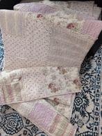 Vintage Patchwork Sprei / Deken, Crème, Gebruikt, 150 tot 200 cm, Vintage