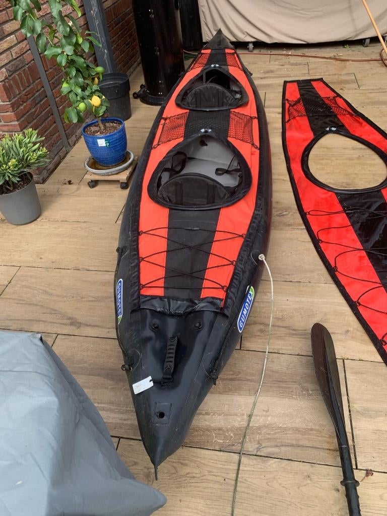 Te koop: Gumotex Rush 2 – topstaat ‍️, Watersport en Boten, Kano's, Zo goed als nieuw, Kajak, Twee personen, Opblaasbaar, Met peddels