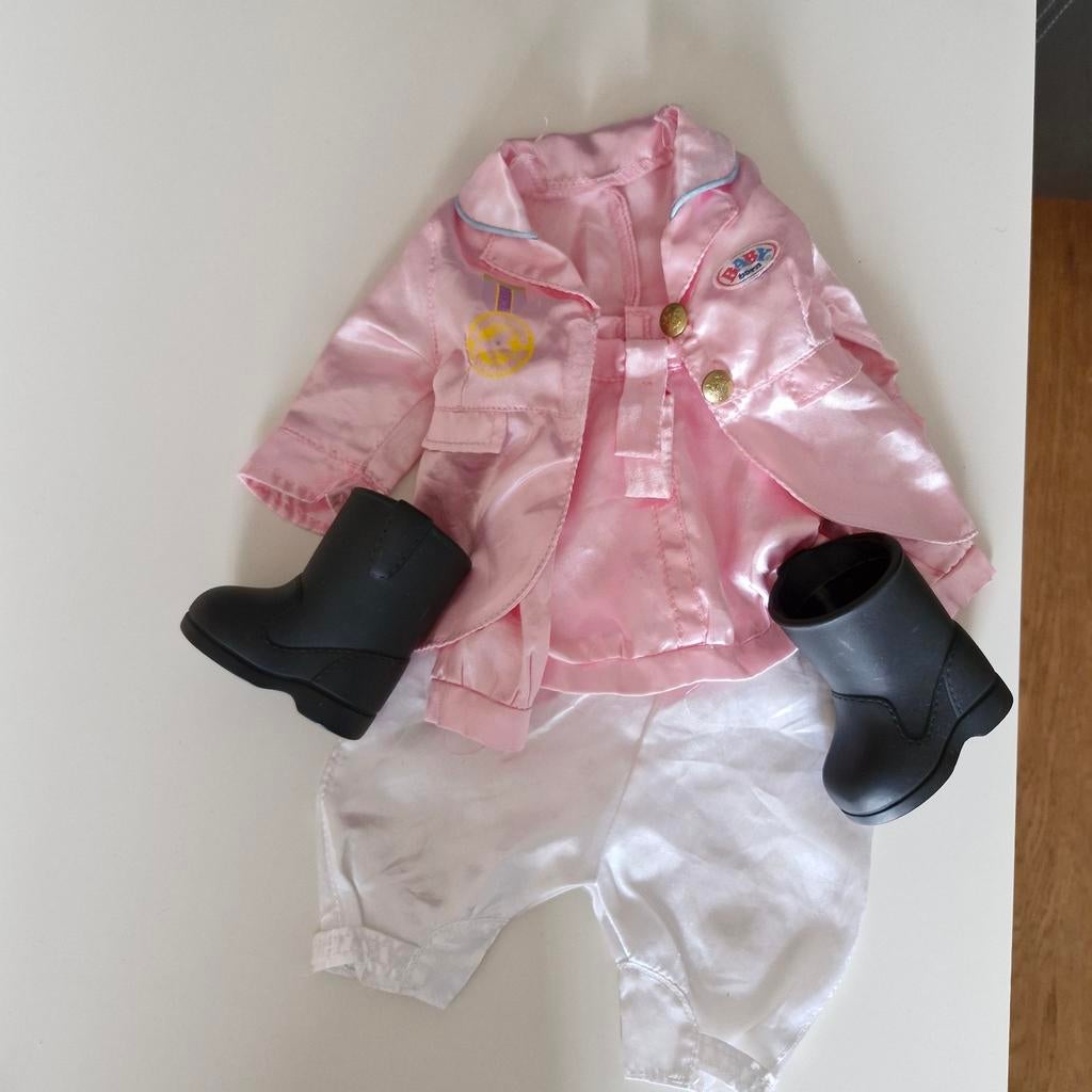 Baby born paardrij kleding/kleertjes, Ophalen of Verzenden, Zo goed als nieuw, Babypop
