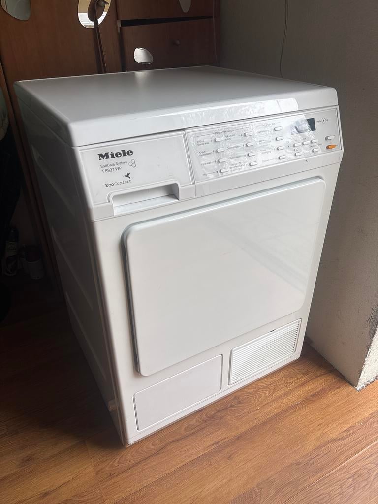 Miele T8937 WP EcoC Eco Comfort droger voor onderdelen, Ophalen, 8 tot 10 kg, Voorlader, Niet werkend