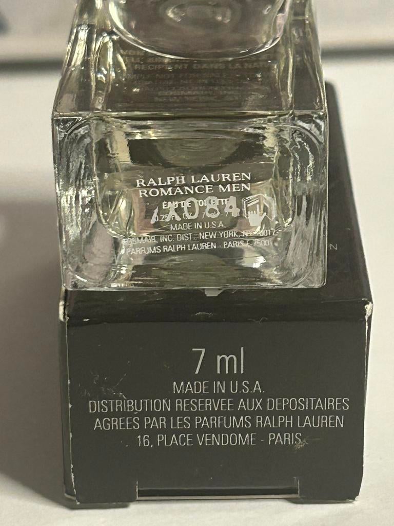 Ralph Lauren - romance men miniature 7ml edt, Ophalen of Verzenden, Nieuw, Miniatuur, Gevuld