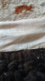 Handgemaakt Zuid-Afrikaans tapijt met dierenmotief, Afrikaans, Etnisch, Handgemaakt, Gebruikt, 50 tot 100 cm, Rechthoekig