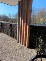 Zwart gaashekwerk met klimop - Diverse lengtes, Tuin en Terras, Tuinhekken en Hekwerk, Ophalen of Verzenden, Gebruikt, IJzer, Gaashekwerk