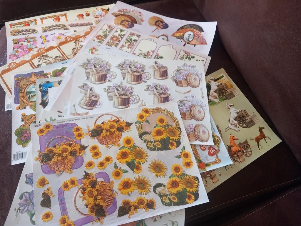 20 3d GLITTER knipvellen voor:, Ophalen of Verzenden, Nieuw, Overige thema's, Knipvel