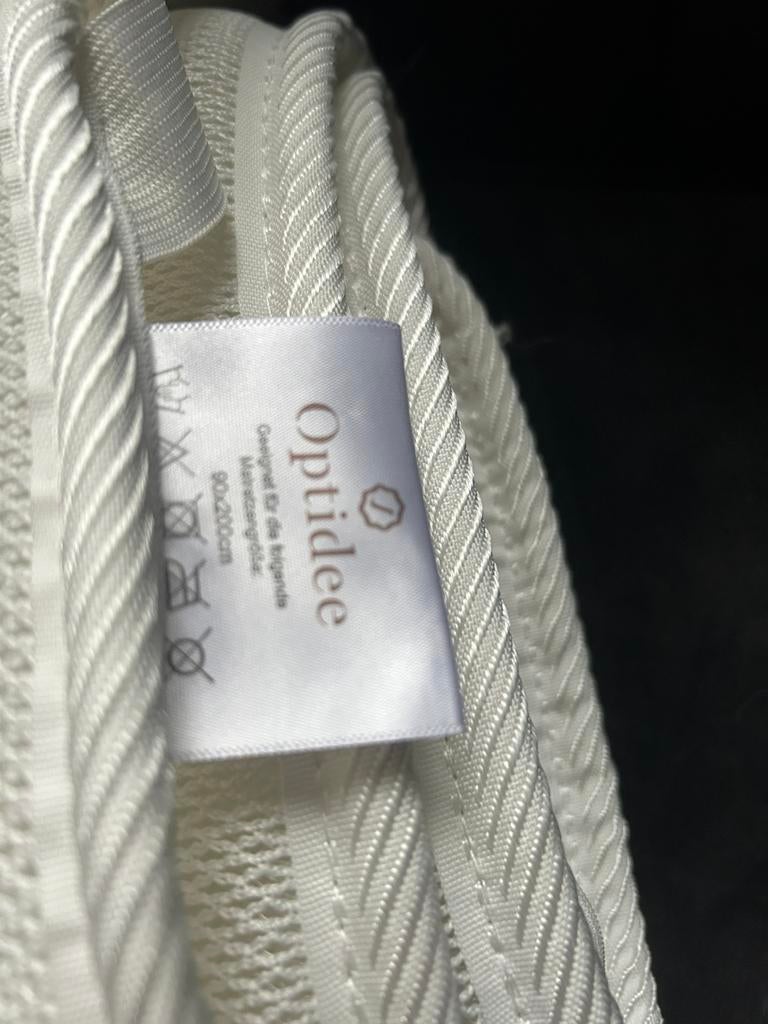 Te koop Optidee airtopper 1persoons z.g.a.n., Ophalen, Eenpersoons, Wit, Overige typen