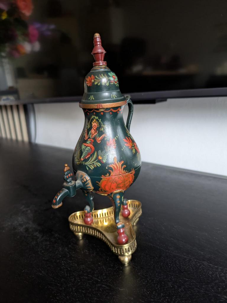 Decoratieve Vintage Kraantjeskan - Handgeschilderd, Ophalen of Verzenden