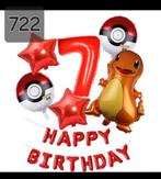Pokemon Charmander Verjaardag Ballonnen Set - Nummer 7, Hobby en Vrije tijd, Feestartikelen, Ophalen of Verzenden, Nieuw, Versiering