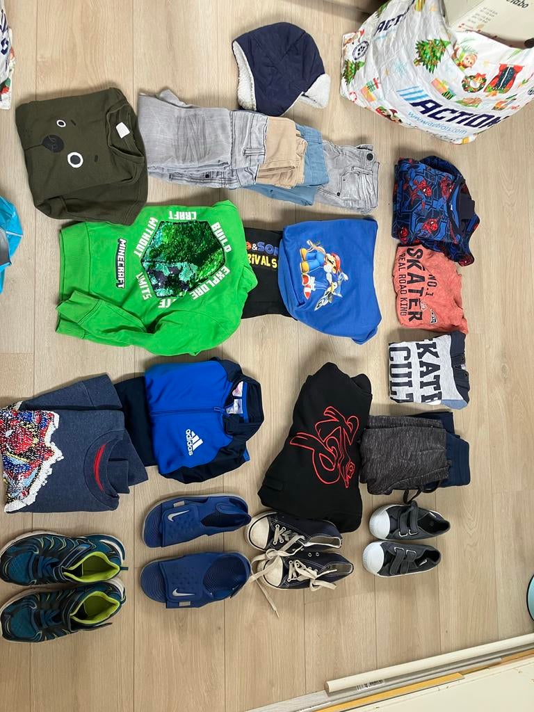 Kledingpakket jongens 116-122, Ophalen of Verzenden, Gebruikt, Overige maten