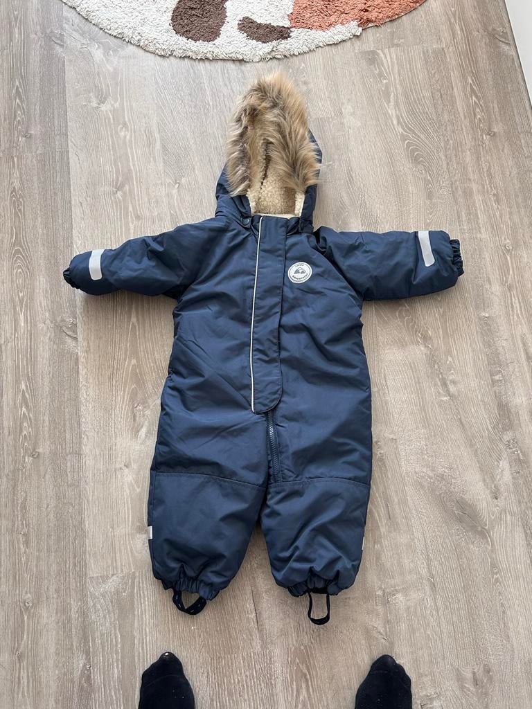 Warme winteroverall met capuchon en teddy voering, Ophalen of Verzenden, Zo goed als nieuw, Jongetje of Meisje