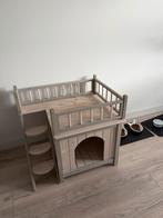Kattenhuis van hout voor katten, Dieren en Toebehoren, Katten-accessoires, Ophalen, Zo goed als nieuw