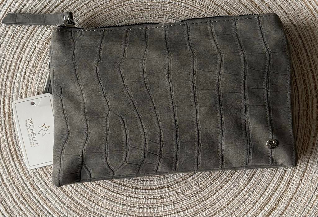 Nieuwe grijze tas met extra bag strap, Verzenden, Nieuw, Grijs, Schoudertasje