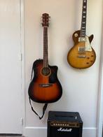 Fender semi-akoestisch sunburn CD-60-CE, Ophalen, Zo goed als nieuw, Western- of Steelstringgitaar, Met (piezo-)element