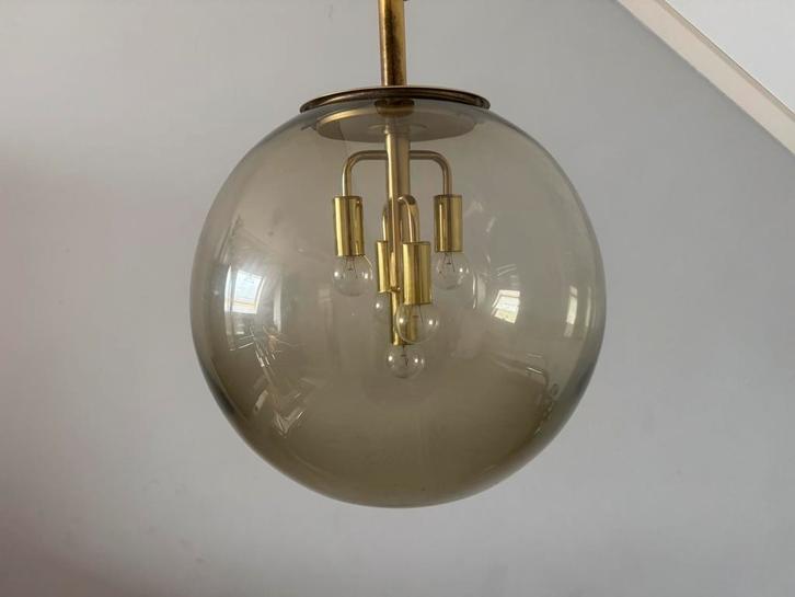 Vintage lamp van Doria Leuchten jaren 70, Huis en Inrichting, Lampen | Hanglampen, Zo goed als nieuw, Minder dan 50 cm, Ophalen of Verzenden