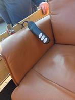 Leren relaxfauteuil stoel Prominent elektrische bediening, Huis en Inrichting, Stoelen, Gebruikt, Bruin, Leer, Ophalen of Verzenden