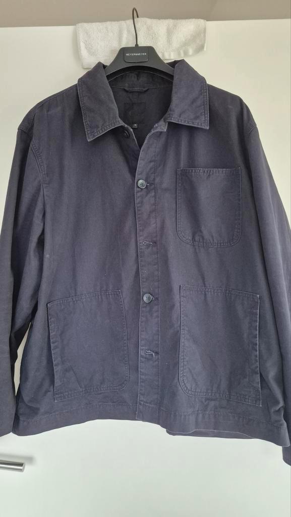 ZGAN! C&A HEREN ZOMERJAS DONKERBLAUW KATOEN MT XL, Kleding | Heren, Jassen | Zomer, Zo goed als nieuw, Maat 56/58 (XL), Blauw