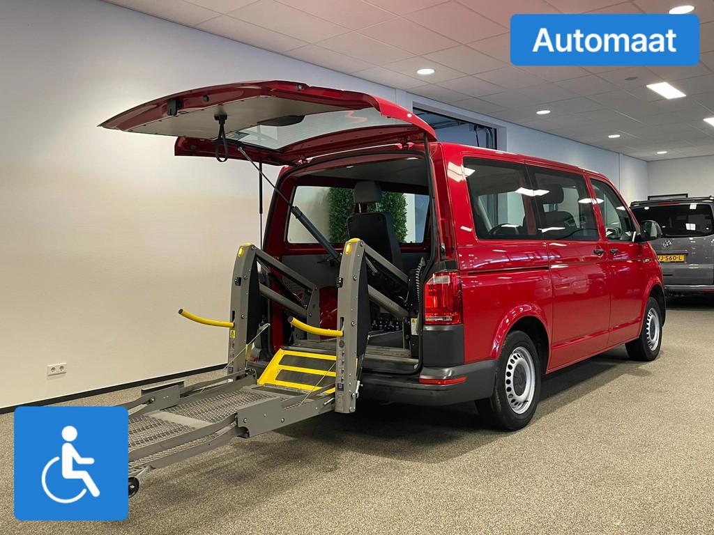 Volkswagen Transporter L1H1 Rolstoelbus Automaat, Auto's, Automaat, 12 maanden, Stof, Zwart