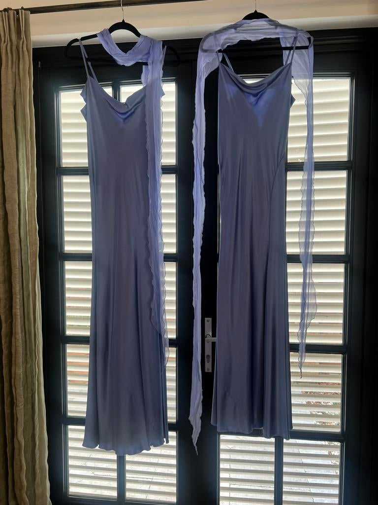 Lavendel lange satijnen jurk – Renato Nucci (maten 34 & 38), Kleding | Dames, Jurken, Maat 38/40 (M), Ophalen of Verzenden, Zo goed als nieuw