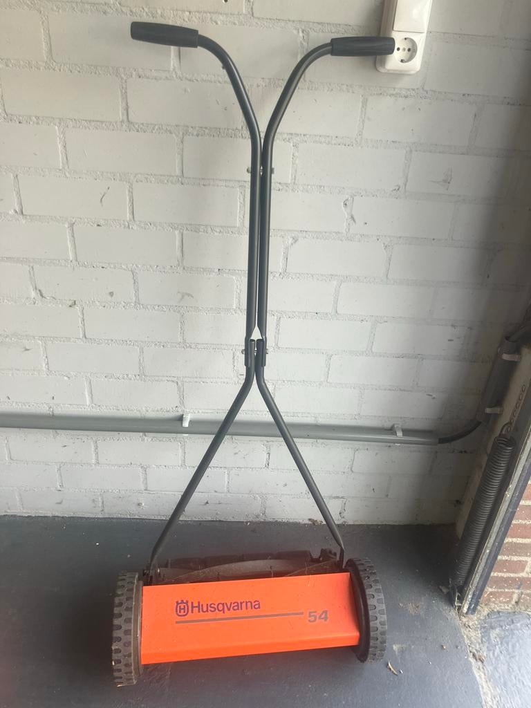 Husqvarna 54 handgrasmaaier, Tuin en Terras, Ophalen, Gebruikt, Handgrasmaaier, 40 t/m 49 cm