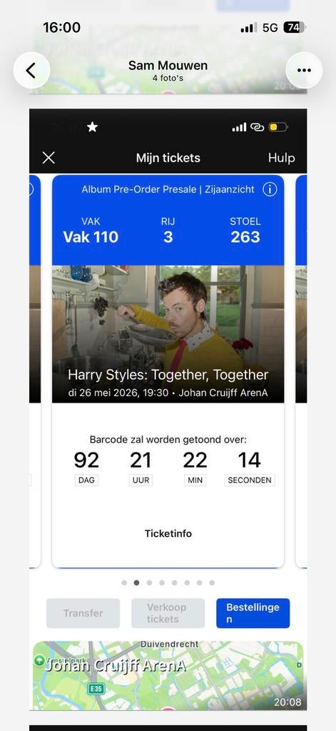 Tickets Harry Styles dinsdag 26 mei, Twee personen, Mei