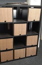 Ikea kallax Vakkenkast met 8 gnabbas manden, Ophalen, Zo goed als nieuw