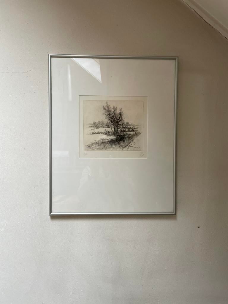 Te koop een ets van Jan Keustermans, Ophalen of Verzenden