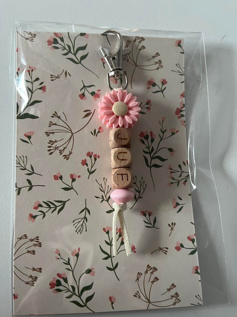 Juf bedankt sleutelhanger, Ophalen of Verzenden, Nieuw, Overige typen