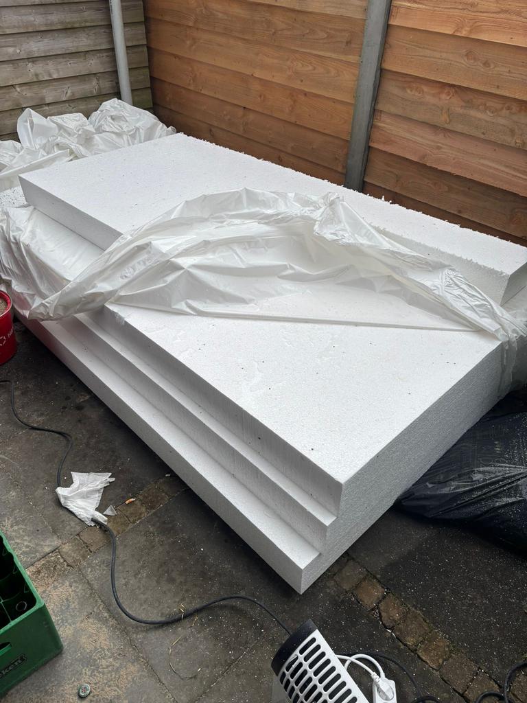 Tempex EPS 100 vloerisolatieplaten 200x122 cm, Ophalen, 12 cm of meer, Nieuw, 5 tot 10 m²