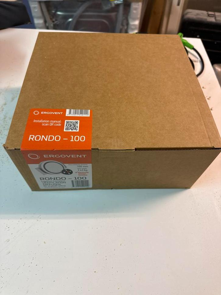 Ergovent Rondo - 100 Ventilatie Diffuser (Nieuw), Doe-het-zelf en Verbouw, Ventilatie en Afzuiging, Nieuw, Ventilator, Ophalen