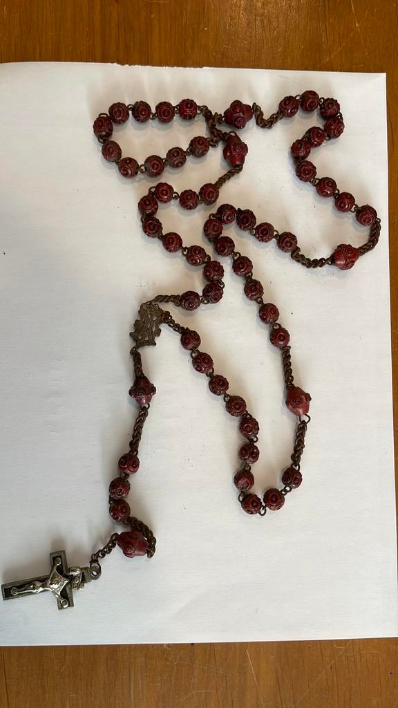 Oude rozenkrans, Ophalen of Verzenden, Gebruikt