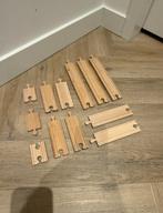 ZGAN 12x Brio houten trein rechte spoor delen 33341 set lang, Ophalen of Verzenden, Zo goed als nieuw