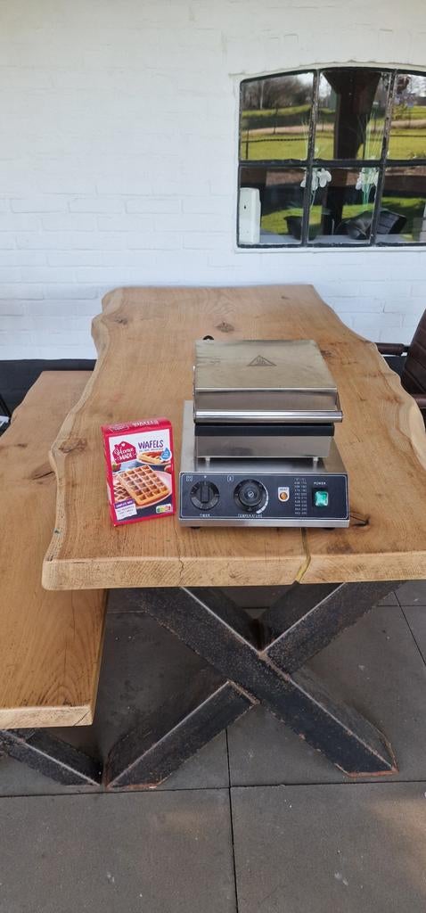 Wafelijzer te huur incl. 400g wafelmix – €20/dag, Ophalen of Verzenden, Zo goed als nieuw, Overige
