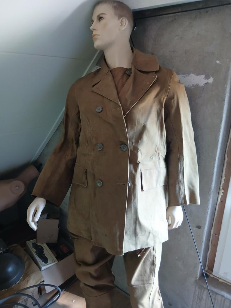 Regenjas kort model WW2 despatch rider, Ophalen of Verzenden, Landmacht, Engeland, Kleding of Schoenen