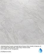 Corepel Waterbestendig Tegel Laminaat Marmer Wit D4448, 75 m² of meer, Wit, Nieuw, Ophalen of Verzenden