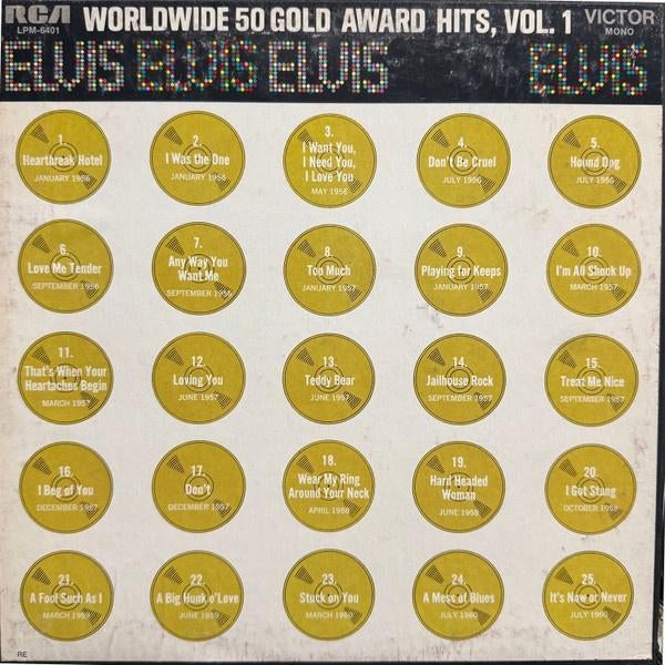 BOX - Elvis* ‎– Worldwide 50 Gold Award Hits, Vol. 1, Ophalen of Verzenden, Gebruikt, 12 inch, Poprock