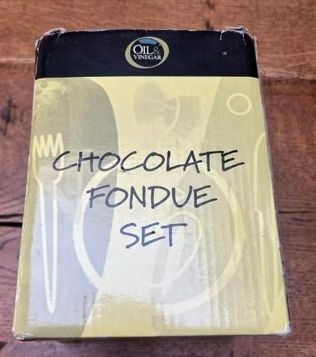 Chocolade fondue set - Nieuw in doos, Witgoed en Apparatuur, Fonduesets, Ophalen of Verzenden, Nieuw, Waxinelicht, Fondueset