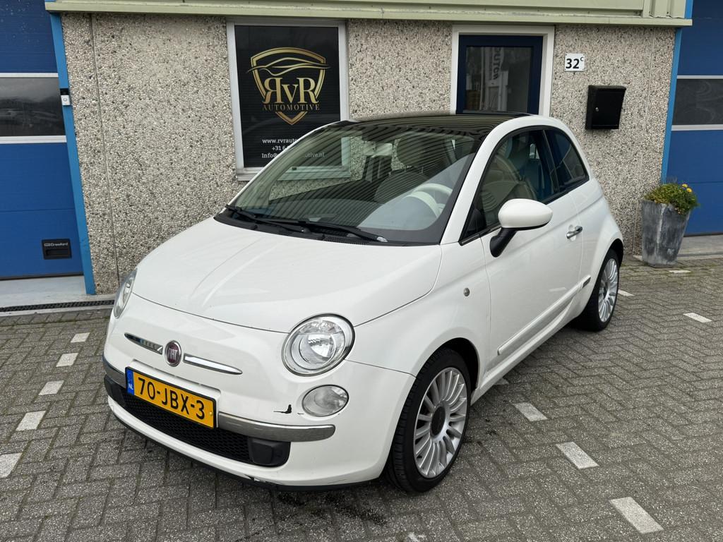 Fiat 500 1.2 Lounge PANO AUT NWE APK (bj 2009, automaat), Euro 5, Gebruikt, 1242 cc, 4 cilinders