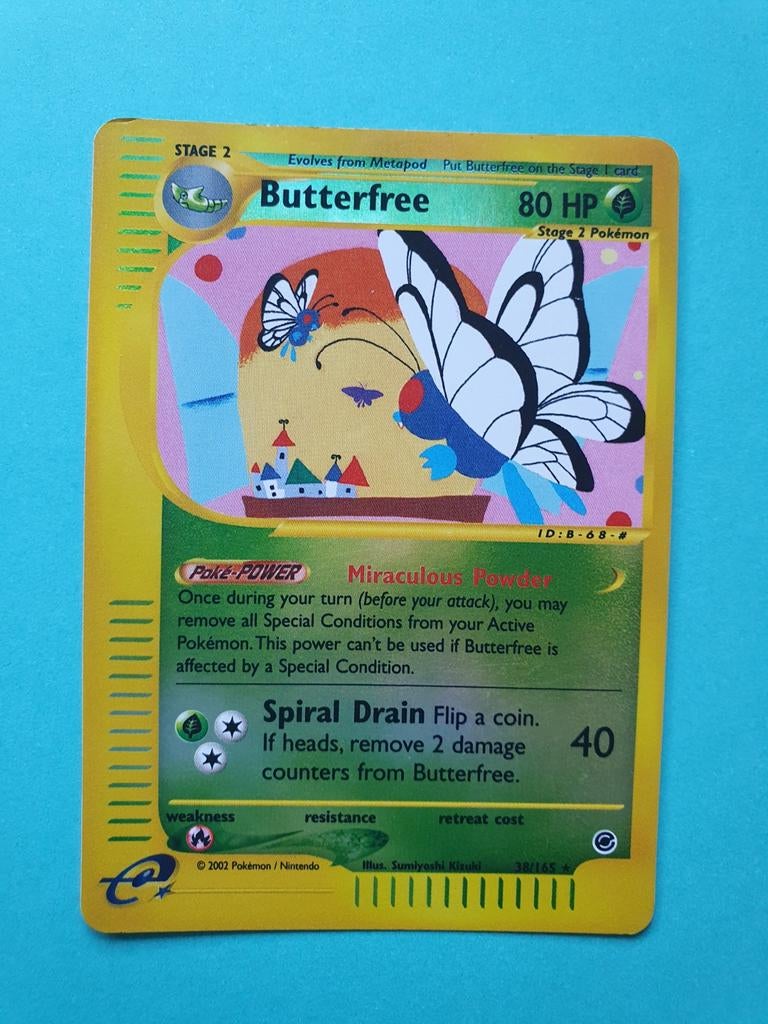 Butterfree 38/165 reverse holo pokemon kaart, Ophalen of Verzenden, Zo goed als nieuw