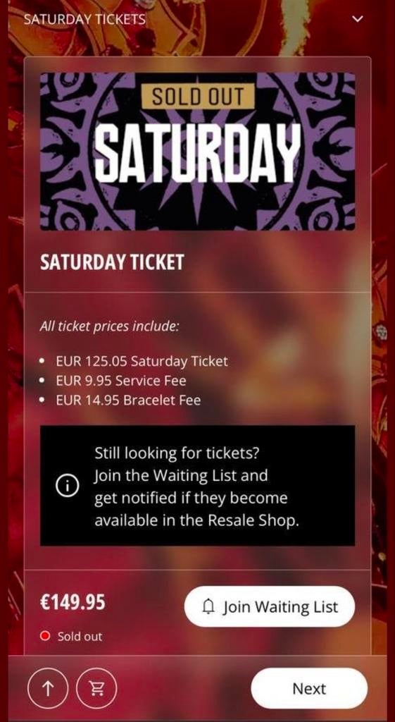 1 zaterdag ticket voor Defqon 1, Tickets en Kaartjes, Eén persoon